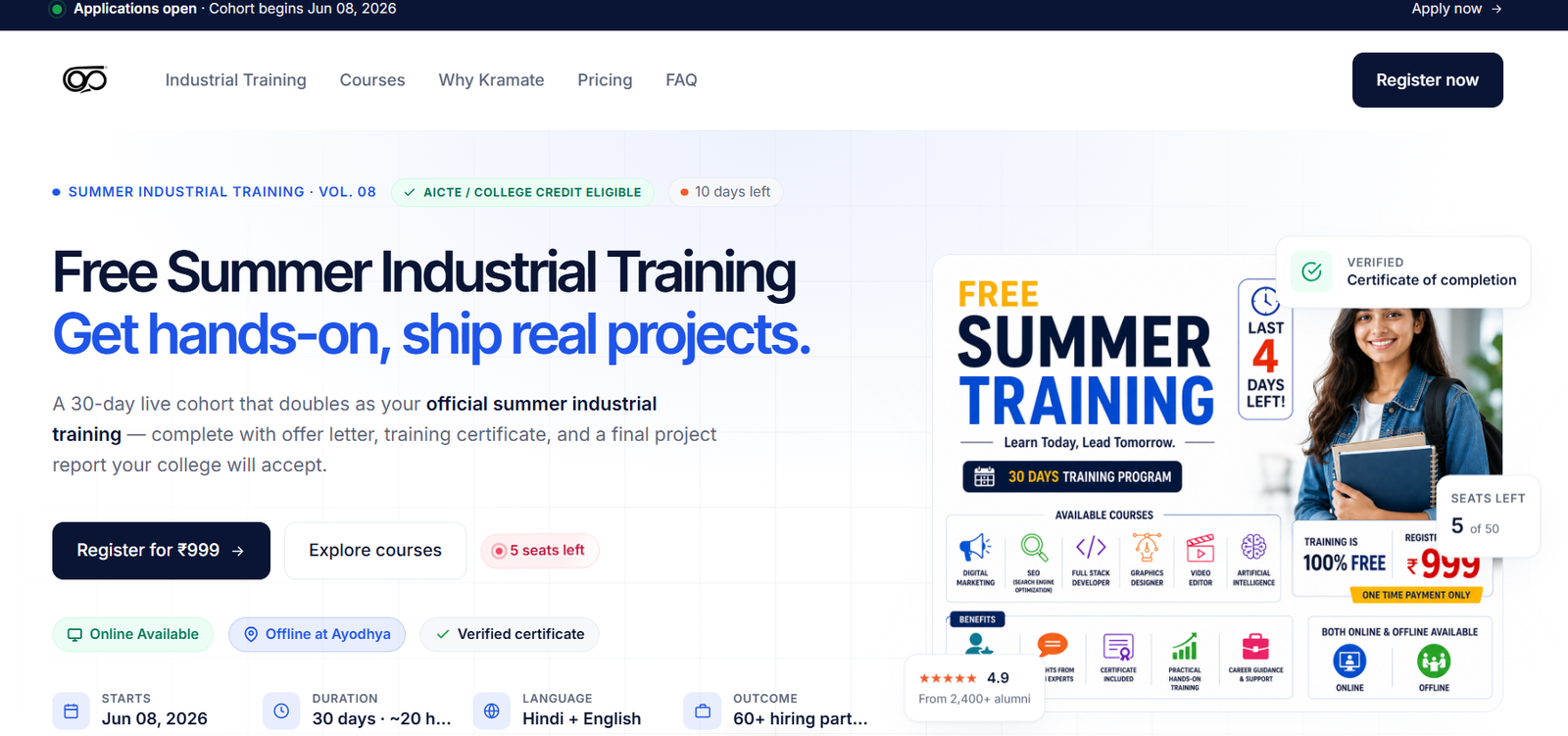 Student Training and Skill Development Platform